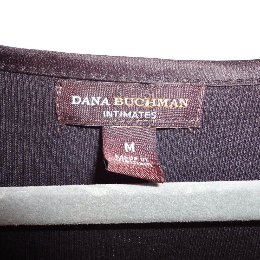 NWT Dana Buchman Intimates nightgown blk with embroidery detail sz Med - Picture 2 of 6